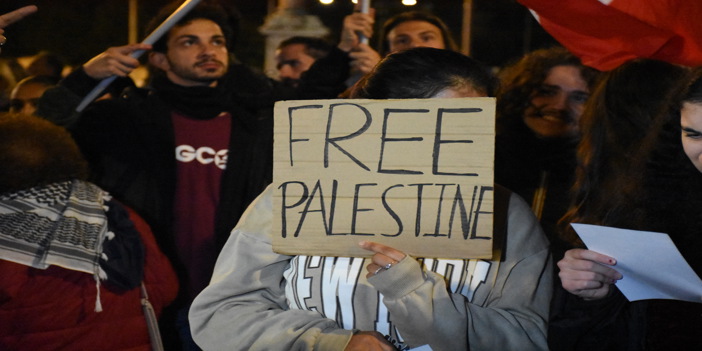 İtalya'da Filistin'e destek mitingi yapıldı