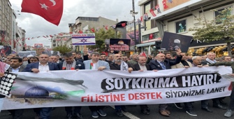 Tekirdağ'da Filistin'e destek yürüyüşü 