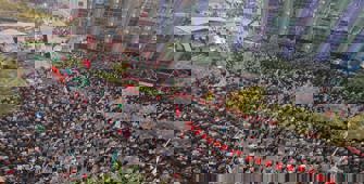 Batman'da HÜDA PAR'dan Filistin'e destek mitingi