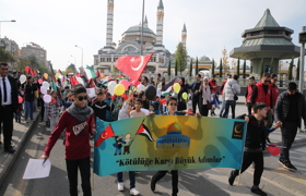 (Video) Diyarbakır'da çocuklar Gazze'deki akranları için yürüdü