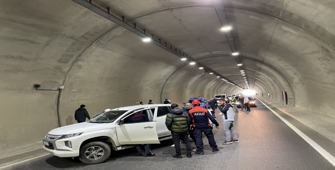 Kahramanmaraş'ta otoyol tünelinde kaza ve yangın tatbikatı