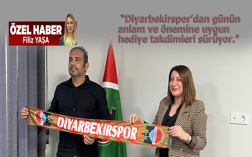 Mizgin öğretmene Öğretmenler Günü’nde anlamı destek Diyarbekirspor'dan
