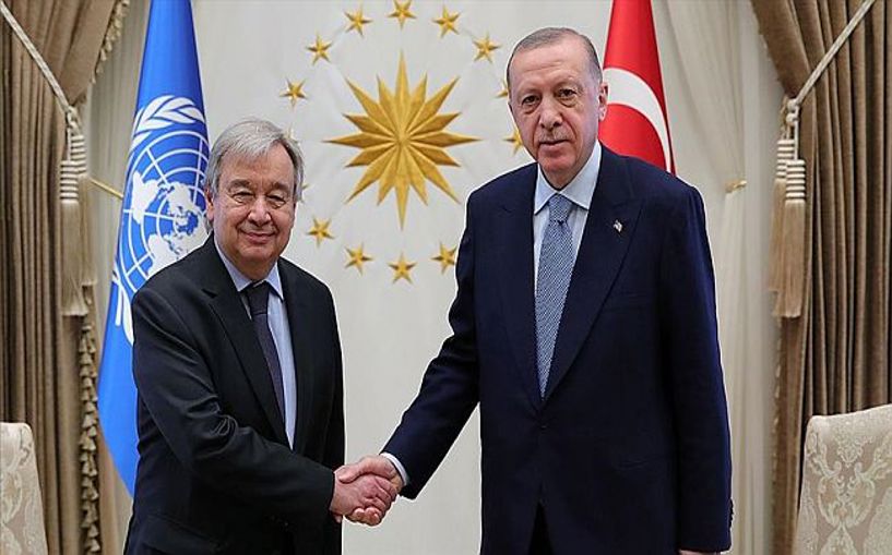 (Video) Erdoğan, Guterres ile telefonda görüştü