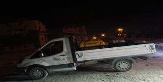 Hatay'da belediye aracıyla aydınlatma direği çalan 4 şüpheli yakalandı