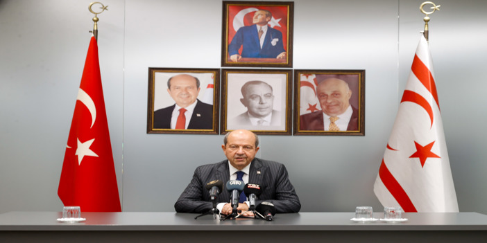 KKTC Cumhurbaşkanı'ndan Cumhurbaşkanı Erdoğan'a teşekkür