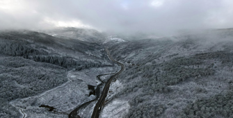 Kastamonu'nun yüksek kesimlerinde kar etkili oldu