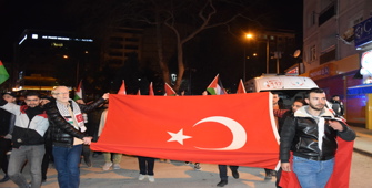 Bilecik'te şehitler ve Filistin için yürüyüş düzenlendi