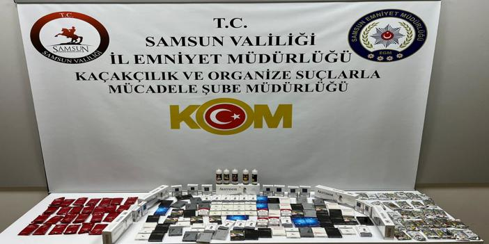 Samsun'da tütün ve sigara kaçakçılığı operasyonunda bir zanlı yakalandı