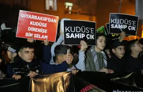 Diyarbakır'da Hüda Par'dan İsrail protestosu