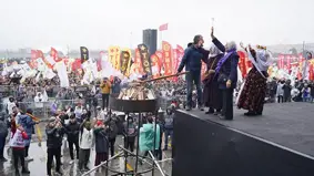 İstanbul'da Newroz'u: Halk yağmura rağmen Yenikapı'ya akın etti