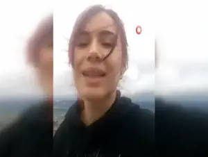 Uçurumdan atlamadan video çekti
