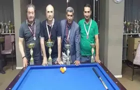 Diyarbakır'da 3 bant bilardo turnuvası düzenlendi