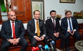 Yeniden Refah Partisi Genel Başkanı Erbakan, Karabük'te konuştu