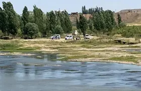 (Video) Dicle nehri kenarında bulunanlar ekipleri harekete geçirdi