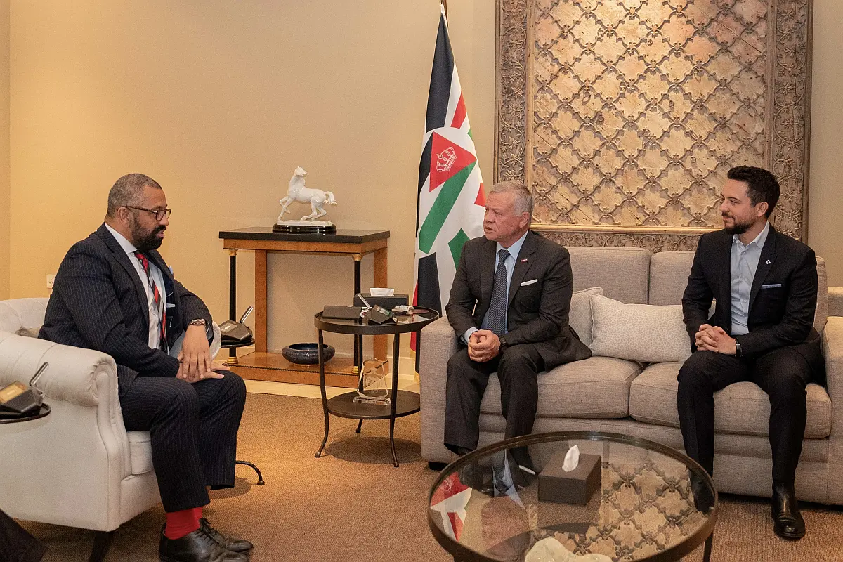 Ürdün Kralı 2. Abdullah, İngiltere Dışişleri Bakanı ile Filistin'deki gelişmeleri görüştü