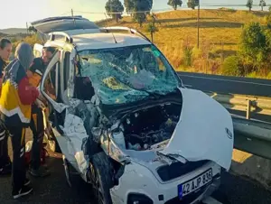 Uşak'taki trafik kazasında 4 kişi yaralandı