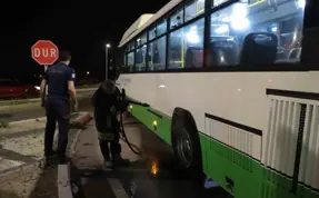 (Video) Zihinsel engelli genç, halk otobüsünü kaçırdı