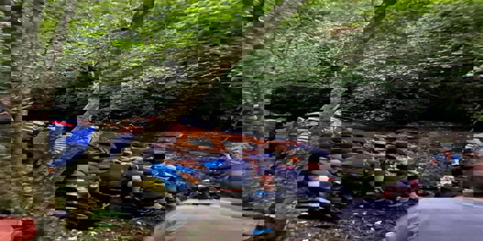 Giresun'da dere yatağına devrilen otomobilde 1 kişi öldü, 4 kişi yaralandı