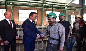 Vali Osman Hacıbektaşoğlu TTK Kozlu Müessese Müdürlüğü’nü ziyaret etti