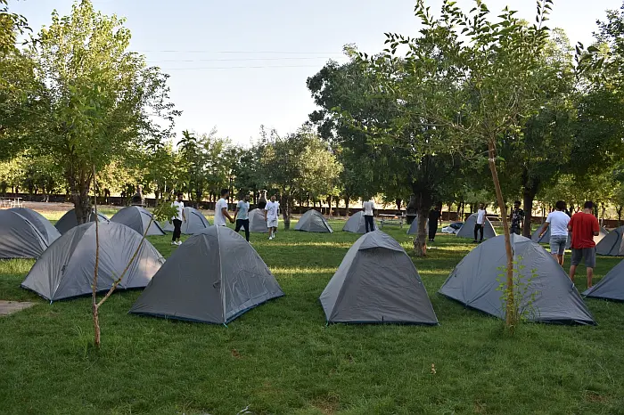 Yeni kamp alanı oluştu