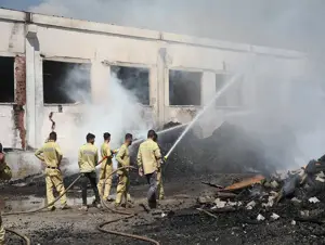 Kastamonu'da kapı fabrikasında çıkan yangın kontrol altına alındı