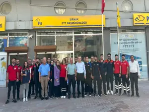 PTT Şırnak bürosu KBRN, yangın ve deprem tatbikatı yapıldı