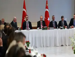 Cumhurbaşkanı Erdoğan, ABD'deki yuvarlak masa toplantısında konuştu