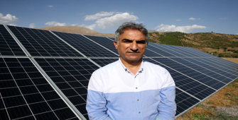  Güneş enerjisinden elde edilen elektrikle 60 köye su ulaştırılıyor