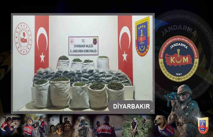 Diyarbakır’da 712 bin adet uyuşturucu madde türevleri ele geçirildi