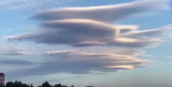 Amasya'da mercek bulutu görüntülendi