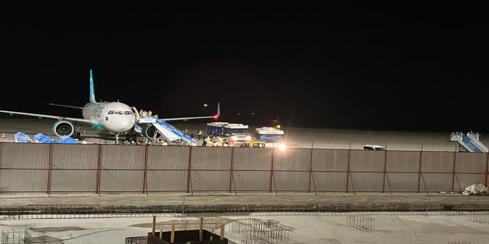 Cidde uçağı Trabzon Havalimanı'na acil iniş yaptı