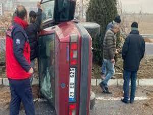 Elazığ'da otomobil kazası; 4 yaralı 