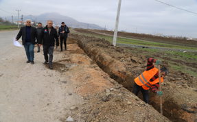 Ergani'de içme suyu çalışmaları sürüyor