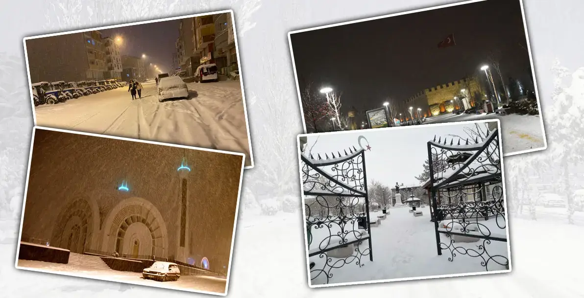 Türkiye’nin Doğu’su kar yağışı ile beyaz gelinlik giydi