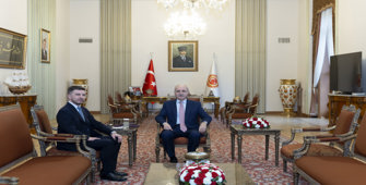 TBMM Başkanı Kurtulmuş, Bosna Hersek'in Ankara Büyükelçisi Alagiç'i ağırladı