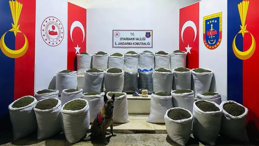 Diyarbakır’da 611 kilo esrar yakalandı