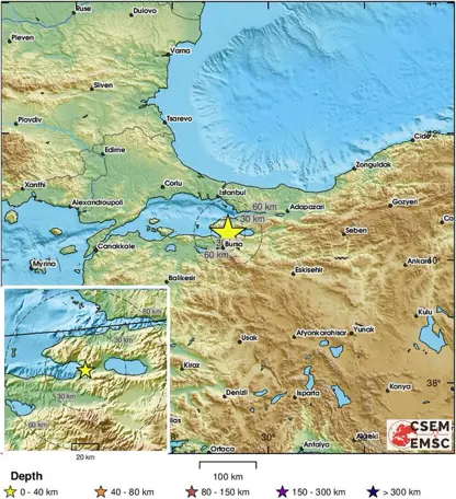 Bursa'da korkutan deprem 