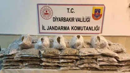 Diyarbakır'da Jandarma onlarca kilo esrar yakaladı