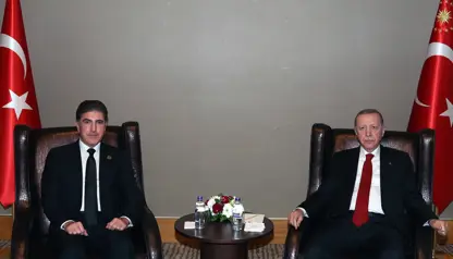 Cumhurbaşkanı Erdoğan, IKBY Başkanı Barzani ile görüştü