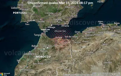 Fas'ta 4,7 büyüklüğünde deprem