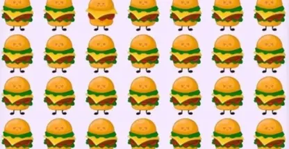 Şahin gibi gözü olanlar resimdeki farklı hamburgeri 5 saniyede fark ediyor!