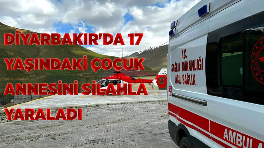 Diyarbakır'da 17 yaşındaki çocuk annesini silahla yaraladı