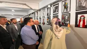 Çermik'te Filistin temalı sergi açıldı