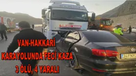 VAN-HAKKARİ  KARAYOLUNDA FECİ KAZA