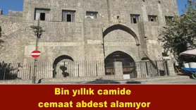Bin yıllık camide cemaat abdest alamıyor