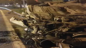 Diyarbakır'da otomobil takla attı