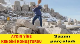 Sazını  parçaladı