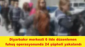 6 ilde düzenlenen  fuhuş operasyonunda 24 şüpheli yakalandı