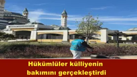 Hükümlüler külliyenin bakımını gerçekleştirdi
