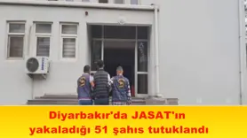 Diyarbakır'da JASAT'ın  yakaladığı 51 şahıs tutuklandı
